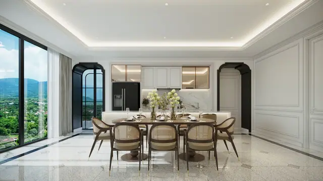 8 Atelier Residence — Столовая пентхауса, Банг Тао и Лагуна, Пхукет
