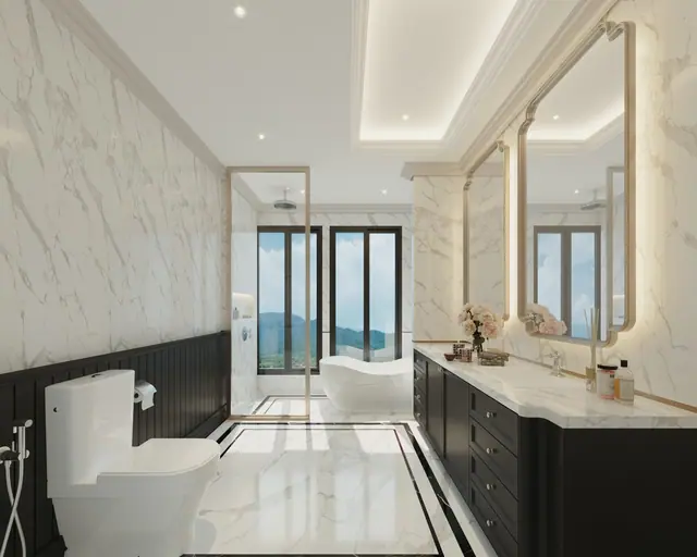 8 Atelier Residence — Ванная пентхауса, Банг Тао и Лагуна, Пхукет