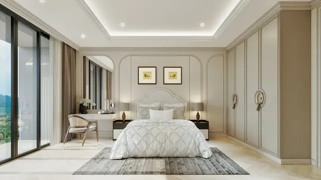 8 Atelier Residence — Спальня пентхауса, Банг Тао и Лагуна, Пхукет