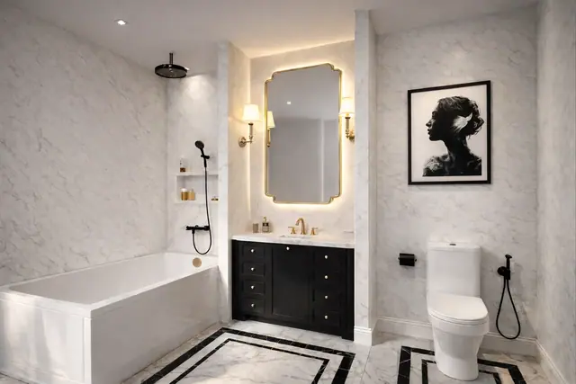 8 Atelier Residence — Ванная — вариант отделки, Банг Тао и Лагуна, Пхукет