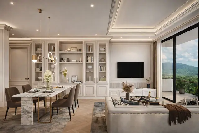8 Atelier Residence — Столовая — вариант отделки, Банг Тао и Лагуна, Пхукет