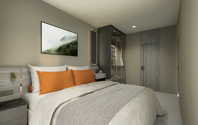 Aceller Hotel & Residence — Спальня с гардеробом · 1 спальня, Чалонг, Пхукет