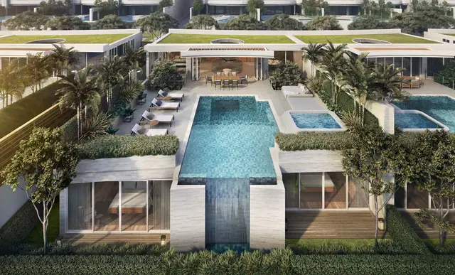 Aegir Banyan Tree Beach Residences — Вилла сверху: бассейн и озеленённая кровля, Банг Тао и Лагуна, Пхукет