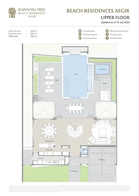 Aegir Banyan Tree Beach Residences — Верхний уровень · гостиная, две кухни, бассейн и джакузи, Банг Тао и Лагуна, Пхукет