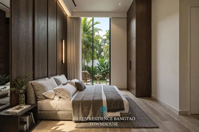 Aileen Residence Bangtao — Спальня с выходом в сад, Банг Тао и Лагуна, Пхукет