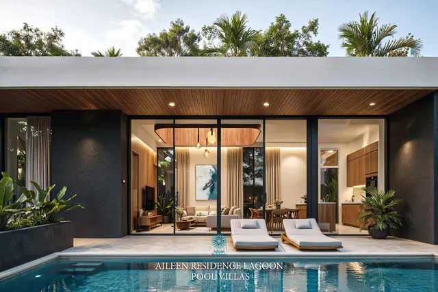 Aileen Residence Lagoon — Вилла вечером, Лаян, Пхукет