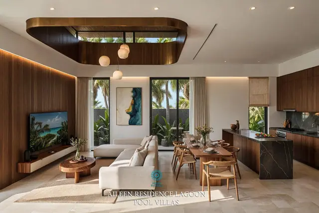 Aileen Residence Lagoon — Кухня-гостиная виллы, Лаян, Пхукет