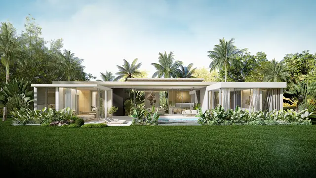 Amrits Luxury Villas — Вилла со стороны газона, Най Янг и Май Као, Пхукет
