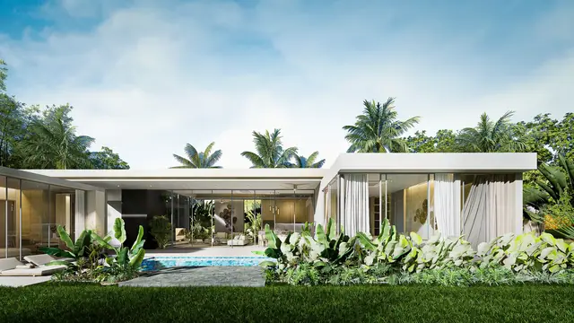 Amrits Luxury Villas — Бассейн перед виллой, Най Янг и Май Као, Пхукет