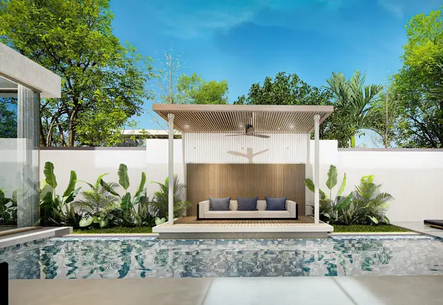 Amrits Luxury Villas — Павильон с лежаком у бассейна, Най Янг и Май Као, Пхукет