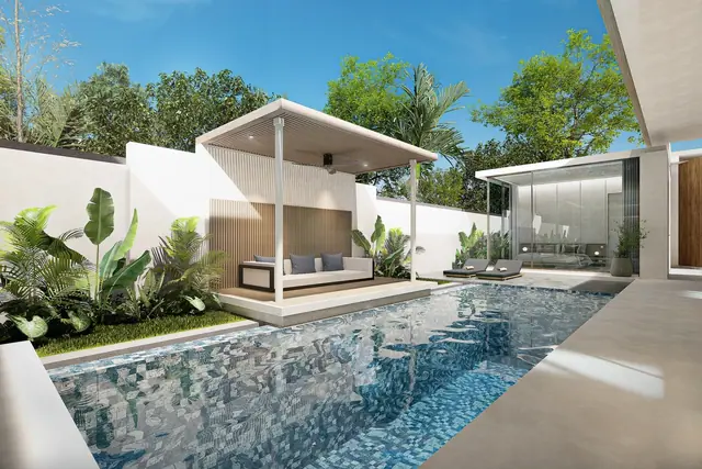Amrits Luxury Villas — Бассейн вдоль стены участка, Най Янг и Май Као, Пхукет
