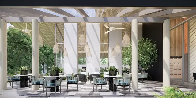 Amrits Luxury Villas — Обеденная терраса клубного дома, Най Янг и Май Као, Пхукет