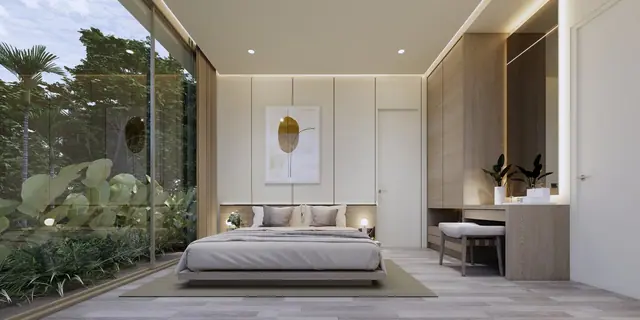 Amrits Luxury Villas — Спальня с видом в сад, Най Янг и Май Као, Пхукет