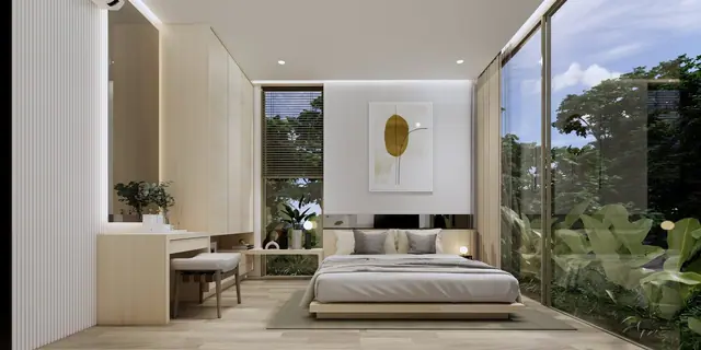 Amrits Luxury Villas — Спальня с панорамным остеклением, Най Янг и Май Као, Пхукет
