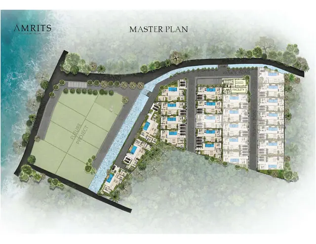 Amrits Luxury Villas — Генплан посёлка, Най Янг и Май Као, Пхукет