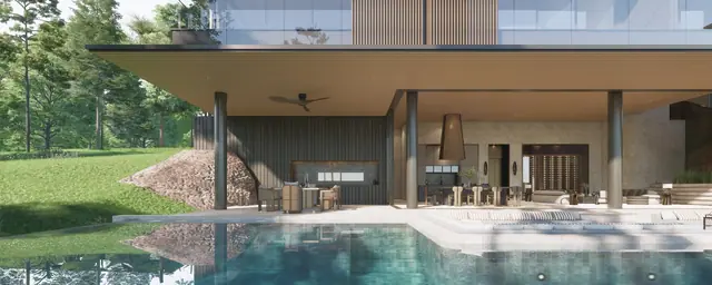 ANANN Villas — Бассейн и зона барбекю · вилла ASTRA, Банг Тао и Лагуна, Пхукет