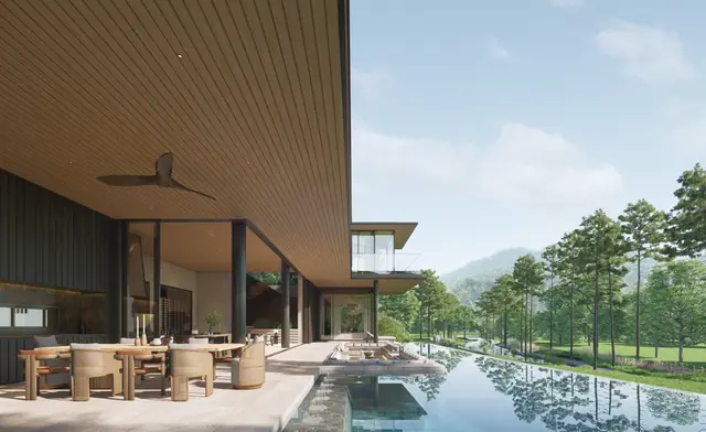 ANANN Villas — Бассейн с видом на лес · вилла ASTRA, Банг Тао и Лагуна, Пхукет