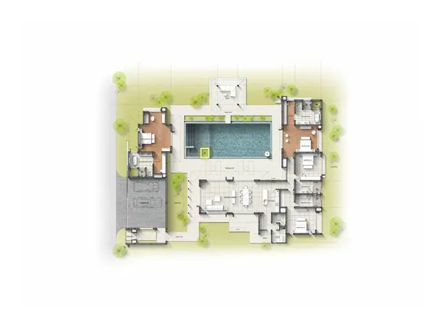 Anchan Burgundy — Тип 4C — 4 спальни · 709 м², участок 1 144 м², Банг Тао и Лагуна, Пхукет