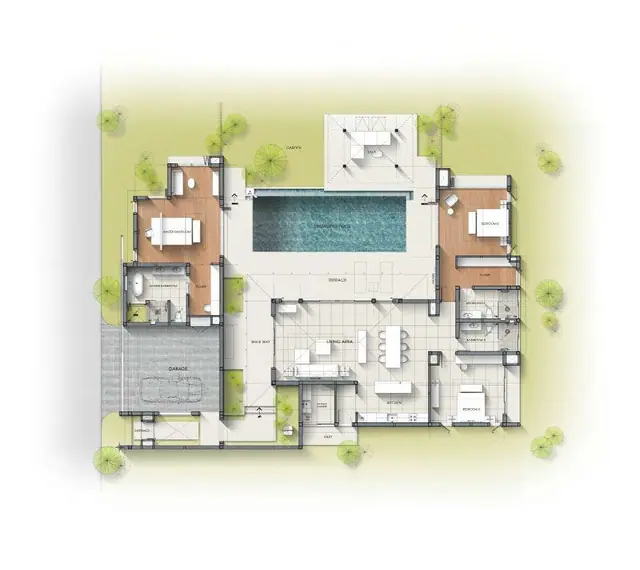 Anchan Mountain Breeze — 3 спальни · 473 м², бассейн 10×4 м и парковка на 2 авто, Банг Тао и Лагуна, Пхукет