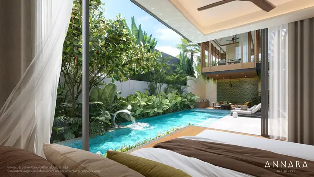 Annara Residences — Тип L: спальня с видом на бассейн, Банг Тао и Лагуна, Пхукет