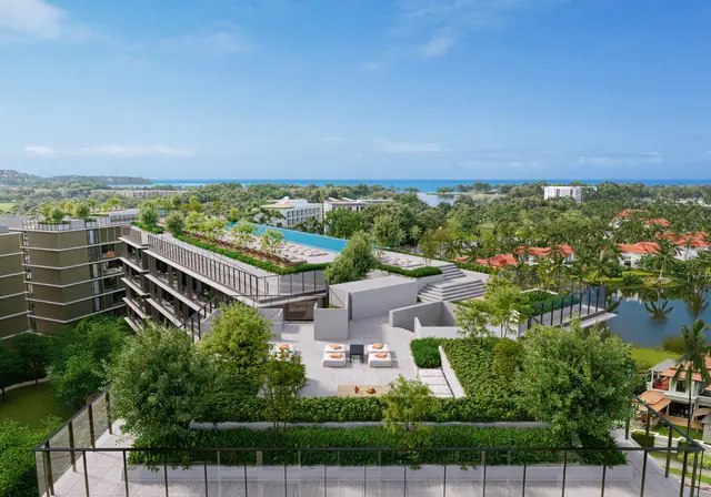 Aster Laguna Lake Residences — Комплекс с высоты птичьего полёта, Банг Тао и Лагуна, Пхукет
