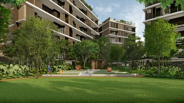 Aster Laguna Lake Residences — Лужайка между корпусами, Банг Тао и Лагуна, Пхукет
