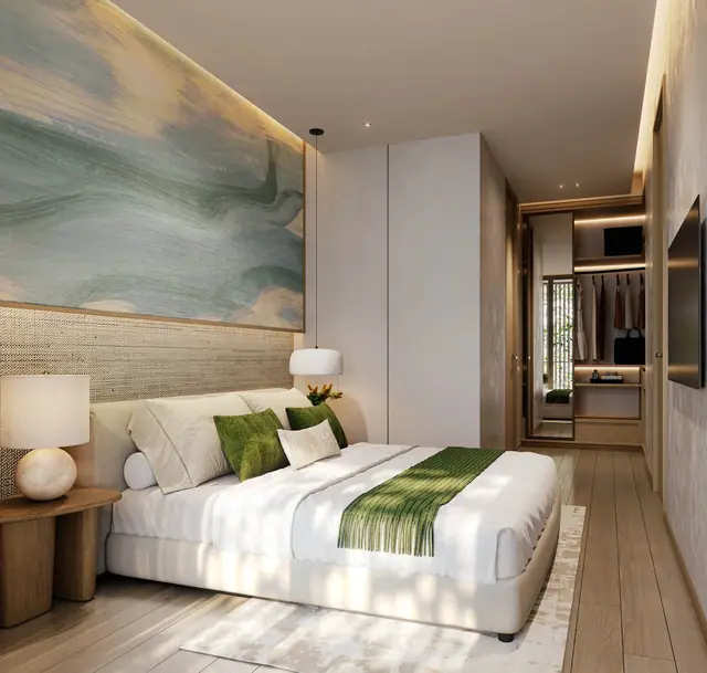 Aster Laguna Lake Residences — Спальня с панорамным окном, Банг Тао и Лагуна, Пхукет