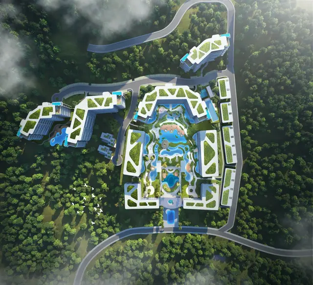 AYANA Heights Seaview Residences — Комплекс с высоты, Лаян, Пхукет
