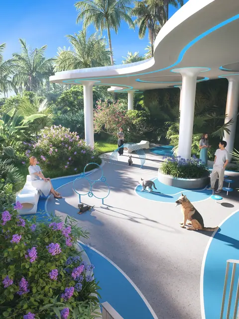 AYANA Heights Seaview Residences — Парк с бассейном и зоной для питомцев, Лаян, Пхукет