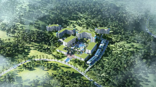 AYANA Heights Seaview Residences — Территория комплекса с высоты, Лаян, Пхукет