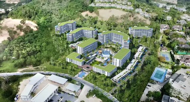 AYANA Heights Seaview Residences — Комплекс с высоты птичьего полёта, Лаян, Пхукет
