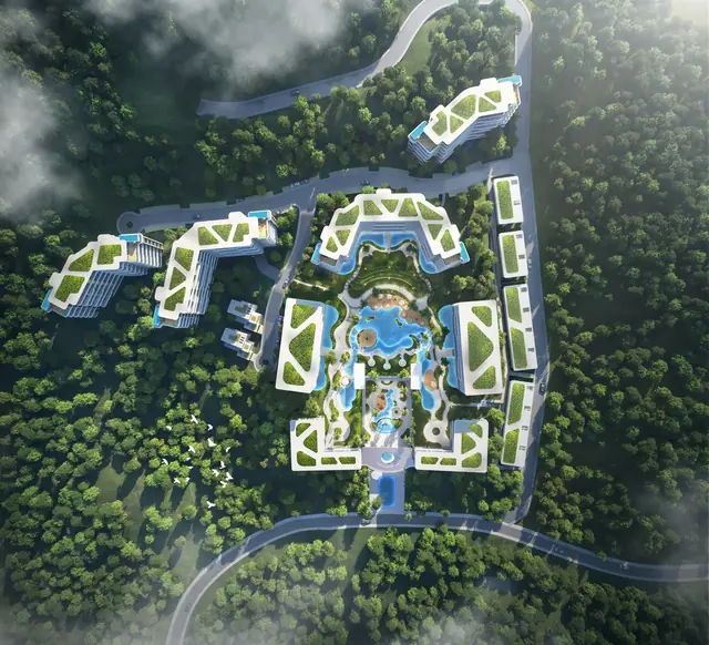 AYANA Heights Seaview Residences — Схема территории сверху, Лаян, Пхукет