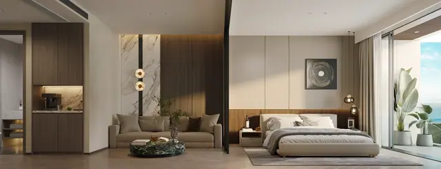 AYANA Heights Seaview Residences — Спальня · 1 спальня (тип B1), Лаян, Пхукет