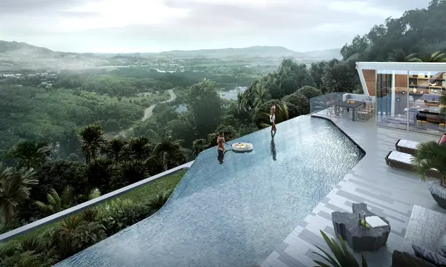 AYANA Soluna Villas — Бассейн с видом на горы, Банг Тао и Лагуна, Пхукет
