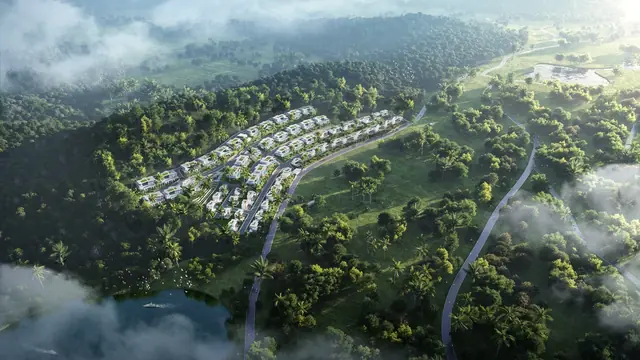AYANA Soluna Villas — Аэросъёмка посёлка, Банг Тао и Лагуна, Пхукет