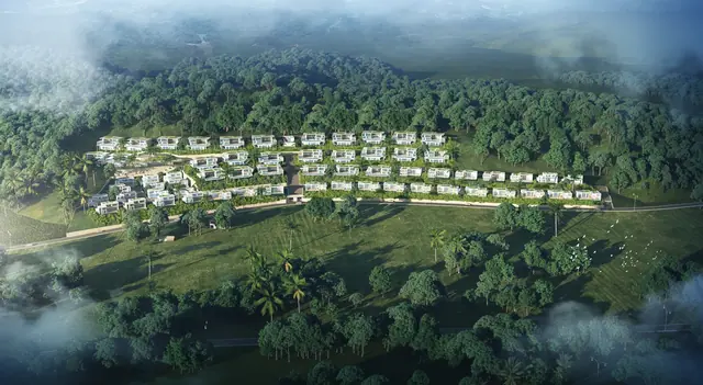 AYANA Soluna Villas — Посёлок с высоты птичьего полёта, Банг Тао и Лагуна, Пхукет