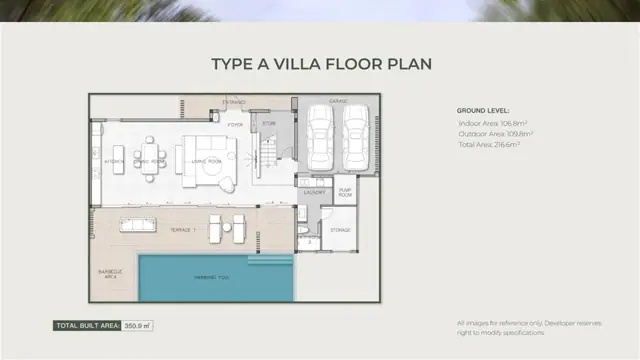AYANA Soluna Villas — Тип A — 1-й этаж · 217 м², Банг Тао и Лагуна, Пхукет