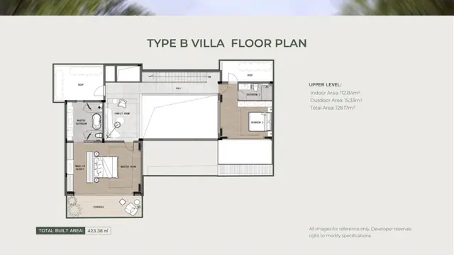 AYANA Soluna Villas — Тип B — 2-й этаж · 128 м², Банг Тао и Лагуна, Пхукет