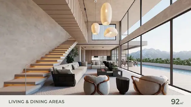 AYANA Soluna Villas — Гостиная-столовая, тип B, Банг Тао и Лагуна, Пхукет