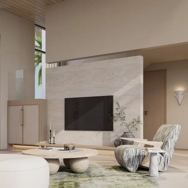 AYANA Soluna Villas — Гостиная с ТВ, тип A, Банг Тао и Лагуна, Пхукет