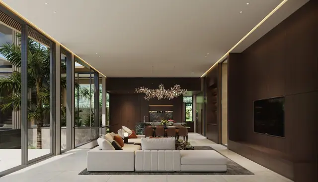 AYANA Soluna Villas — Гостиная с лестницей, тип D, Банг Тао и Лагуна, Пхукет
