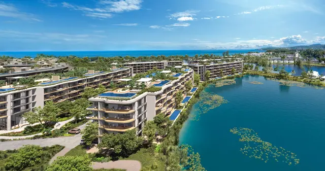 Bellaguna Lake Residences — Резиденции у лагуны с высоты, Банг Тао и Лагуна, Пхукет