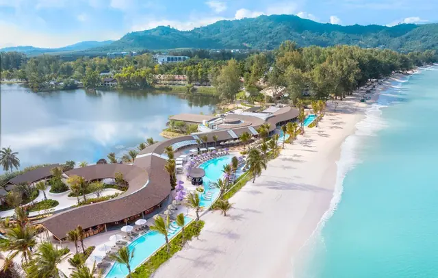 Bellaguna Lake Residences — Пляжный клуб и лагуна с высоты, Банг Тао и Лагуна, Пхукет