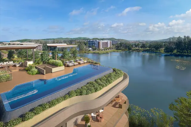Bellaguna Lake Residences — Бассейн вдоль берега озера, Банг Тао и Лагуна, Пхукет