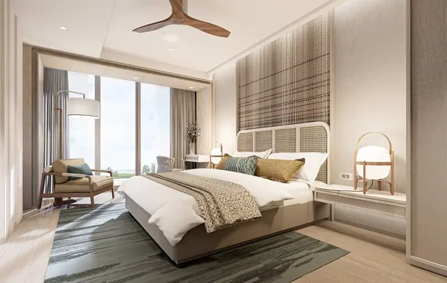 Bellaguna Lake Residences — Спальня с прикроватными лампами, Банг Тао и Лагуна, Пхукет