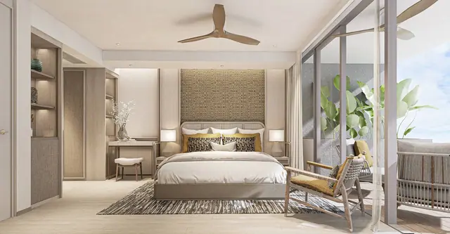 Bellaguna Lake Residences — Спальня с выходом на балкон, Банг Тао и Лагуна, Пхукет