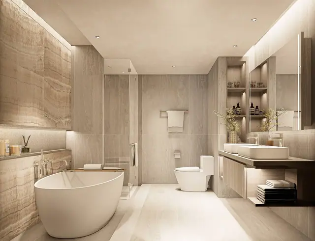 Bellaguna Lake Residences — Ванная с отдельно стоящей ванной, Банг Тао и Лагуна, Пхукет