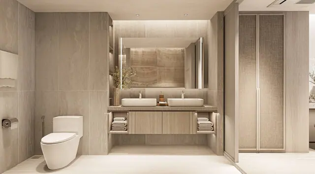 Bellaguna Lake Residences — Ванная с двойной раковиной, Банг Тао и Лагуна, Пхукет