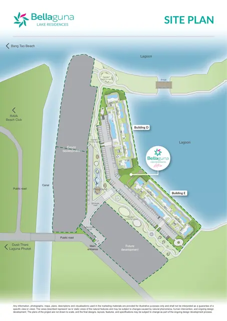 Bellaguna Lake Residences — Генплан комплекса, Банг Тао и Лагуна, Пхукет