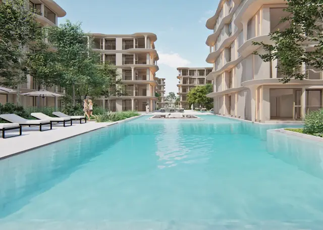 Bellevue Beachfront — Главный бассейн между корпусами, Лаян, Пхукет